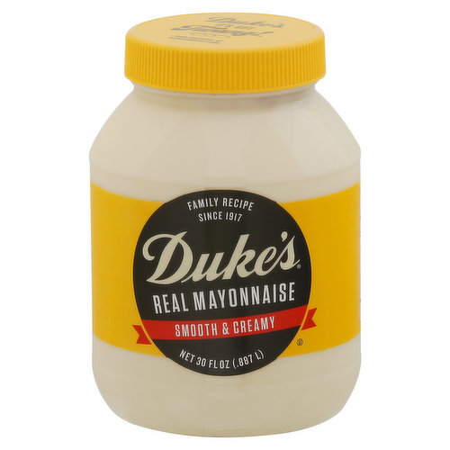 Duke's Mayonnaise, Real, Smooth & Creamy