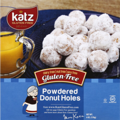 Katz Donut Holes, Gluten Free, Powdered