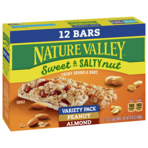 Salted Caramel Nut Protein Chewy Granola Bars - 5 Pk by Nature