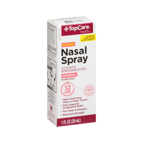 Nasal Decongestant Oxymetazoline Hcl 0.05% No Drip Nasal Spray, Original