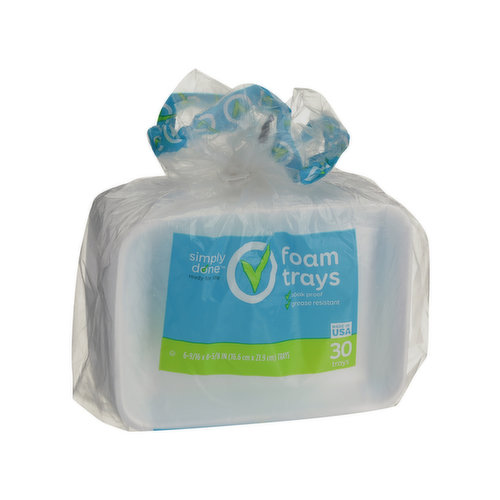 Homeline Foam Trays, 30 ct.