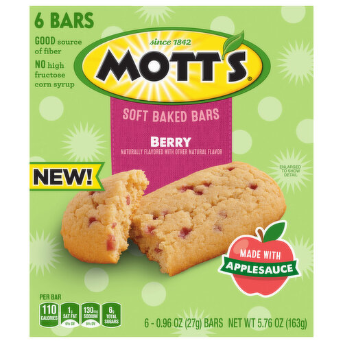 Mott's Bars, Soft Baked, Berry