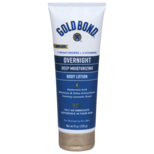 Gold Bond Body Lotion, Deep Moisturizing, Overnight