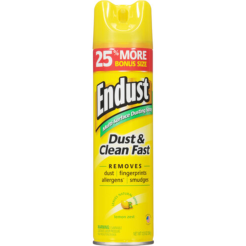 Endust Multi-Surface Dusting Spray, Lemon Zest