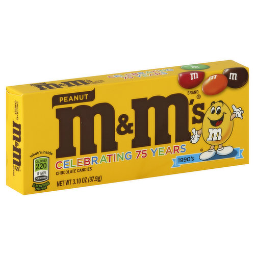 M&M's M&M'S Milk Chocolate Candy Theater Box, 3.1 oz Box