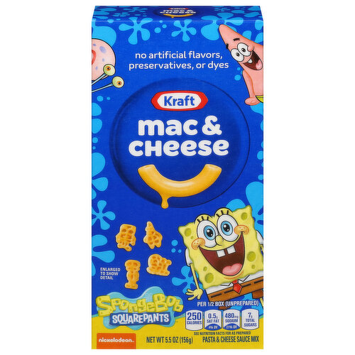 Kraft Pasta & Cheese Sauce Mix, SpongeBob Squarepants