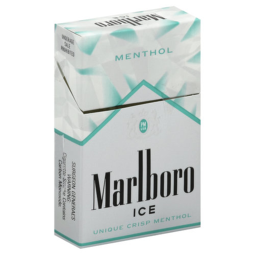 Marlboro Cigarettes, Class A, Unique Blend, Ice, Menthol