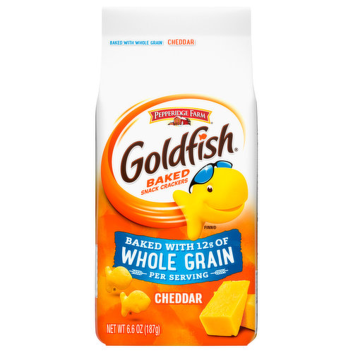 Goldfish Snack Crackers, Baked, Cheddar