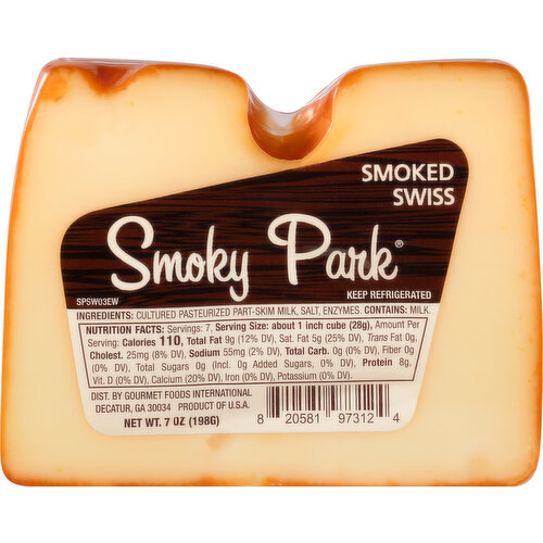 Smoky Park Cheese, Smoked Swiss