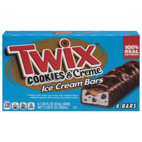 Twix Ice Cream Bars, Cookies & Creme