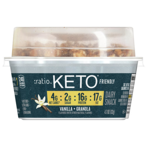 Ratio Dairy Snack Keto Friendly Vanilla Granola 2754