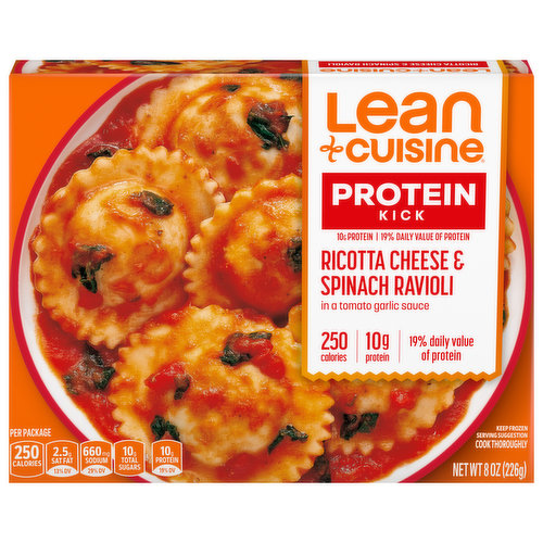 Lean Cuisine Ravioli, Ricotta Cheese & Spinach