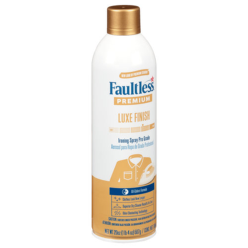 Faultless Premium Luxe Spray Starch (20 Oz, 2 Pack) Spray Starch For  Ironing That Makes Your Clothes New Again, Use As A Spray On Starch That  Reduces