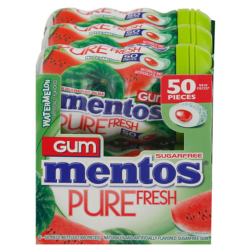 Mentos Gum, Sugar Free, Watermelon