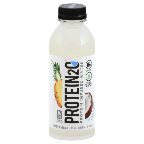 Protein2O Water, Protein Infused, Tropical Coconut