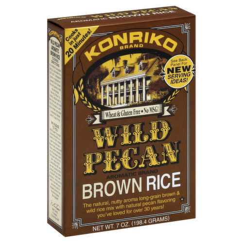 Konriko Brown Rice, Wild Pecan