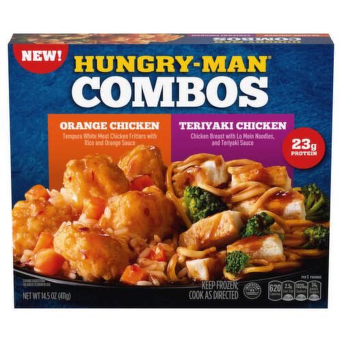 Hungry-Man Combos, Orange Chicken, Teriyaki Chicken