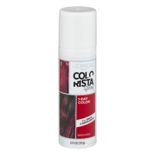 Loreal Hair Color, Colorista, Red 400, Spray