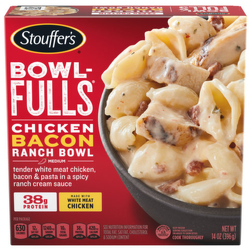 Stouffer's Chicken Bacon Ranch Bowl, Medium, Bowl Fulls