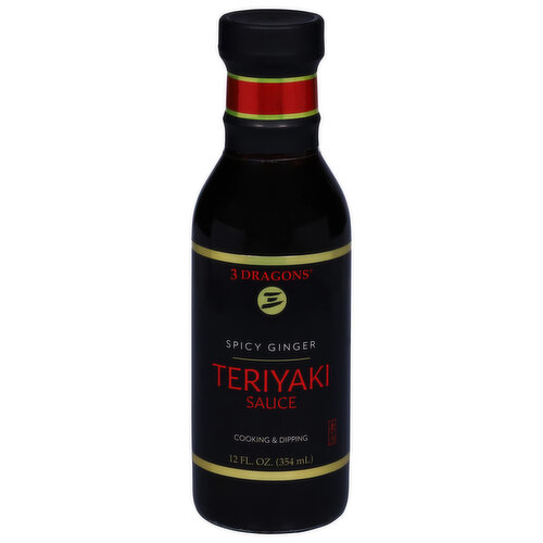 3 Dragons Teriyaki Sauce, Spicy Ginger