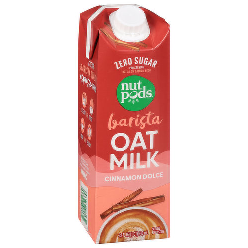 Nutpods Oat Milk, Cinnamon Dolce, Barista