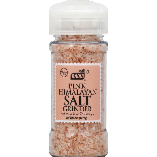 Badia Salt Grinder, Pink Himalayan