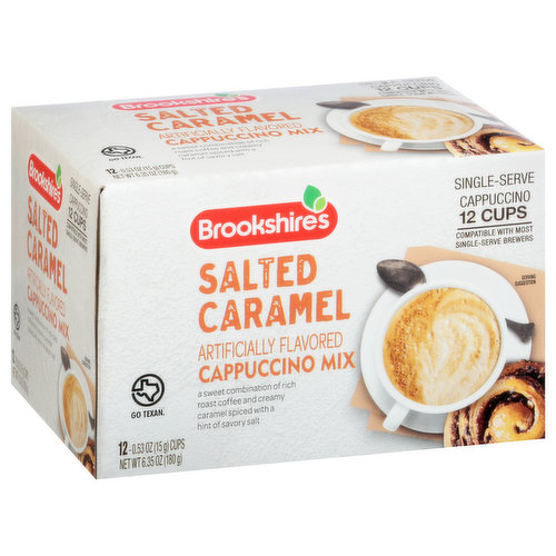 Brookshire's Cappuccino Mix, Salted Caramel, Single Serve Cup