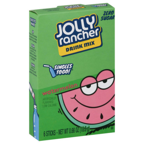 Jolly Rancher Drink Mix, Sugar Free, Watermelon