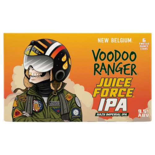 Voodoo Ranger Beer, Hazy Imperial IPA, Juice Force