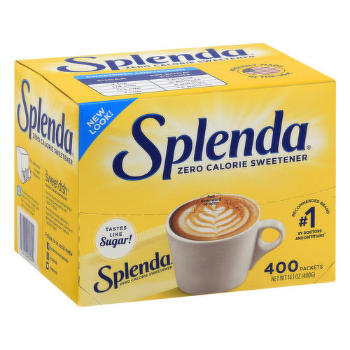 Splenda Sweetener, Zero Calorie, Packets