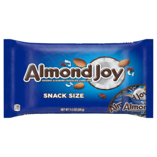 Almond Joy Candy Bar, Coconut & Almond Chocolate, Snack Size