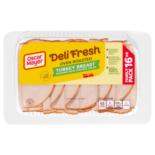 Oscar Mayer Turkey Breast, Oven Roasted, Family Pack