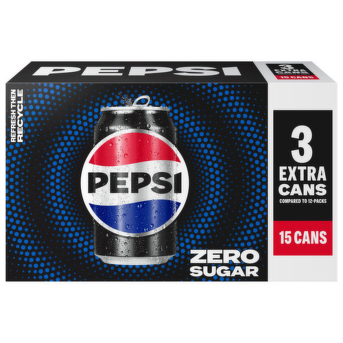 Pepsi Max Zero Calorie Soda, 16 Fl. Oz.