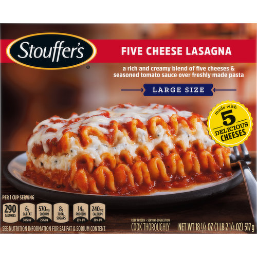 Lasagna, Five Cheese, Large Size