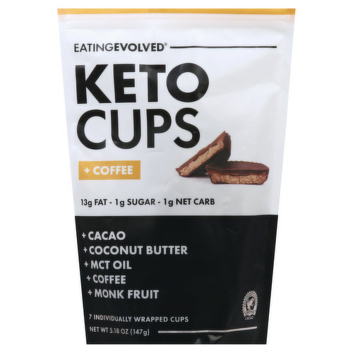 EatingEvolved Keto Cups, Coffee