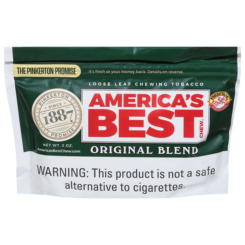 America's Best Chew Chewing Tobacco, Loose Leaf, Original Blend