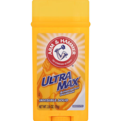 Arm & Hammer Antiperspirant Deodorant, Invisible Solid, Unscented