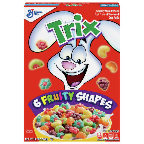 Trix Corn Puffs, Fruit Flavored, Sweetened