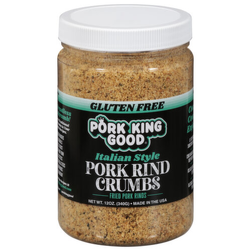 Pork King Good Pork Rind Crumbs, Italian Style