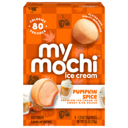 My/Mochi Ice Cream, Premium, Pumpkin Spice