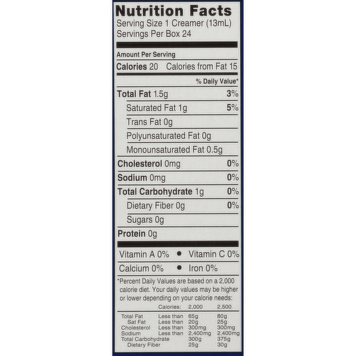 Delight Coffee Creamer Nutrition Facts | Blog Dandk