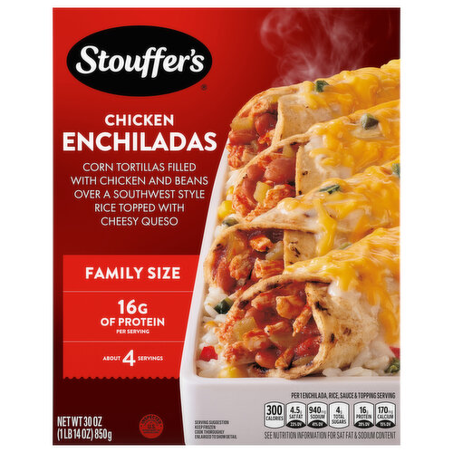 Stouffer's Enchiladas, Chicken, Family Size