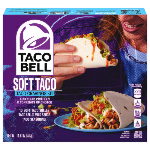 Taco Bell Taco Cravings Kit, Soft Taco