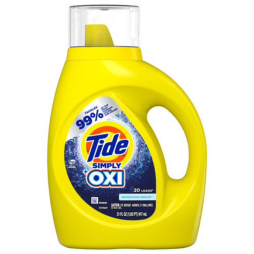 Tide Detergent, Refreshing Breeze, 2 in 1