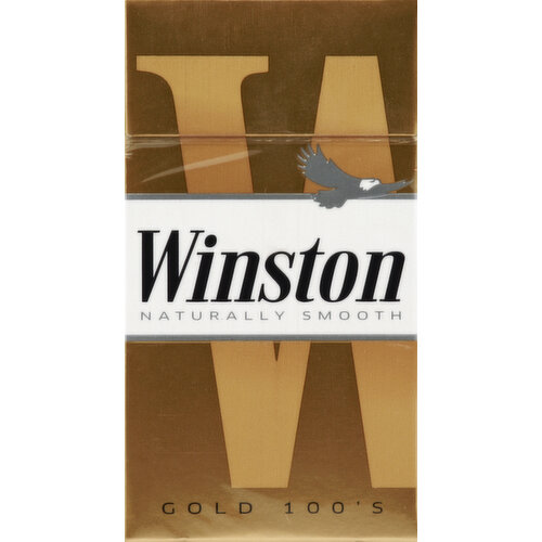 Winston Cigarette, Gold, 100's