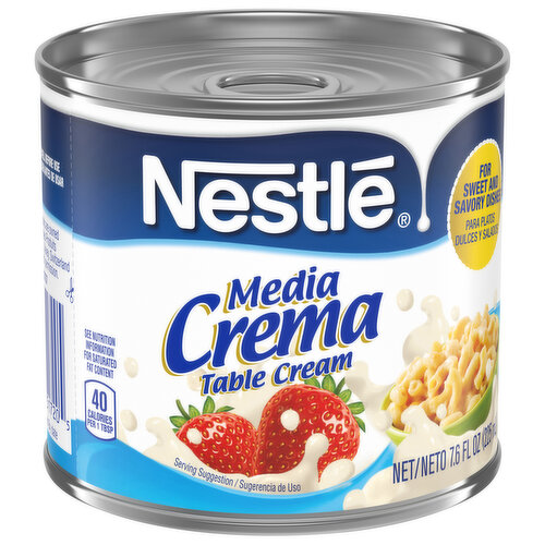 Nestle Table Cream, Media Crema