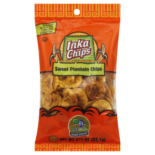 Inka Crops Plantain Chips, Sweet