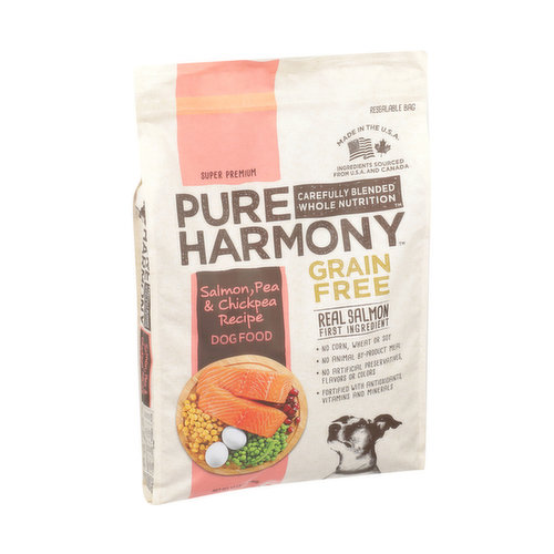 Pure Harmony Dog Food, Super Premium, Chicken, Barley & Pea Recipe