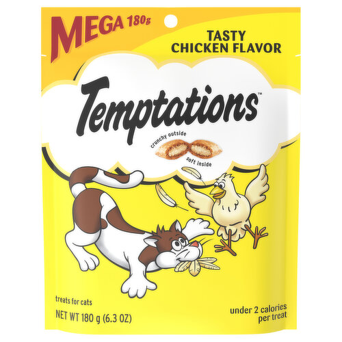 Temptations Treats for Cats, Tasty Chicken Flavor, Mega