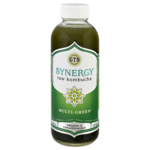 GT's Raw Kombucha, Multi-Green